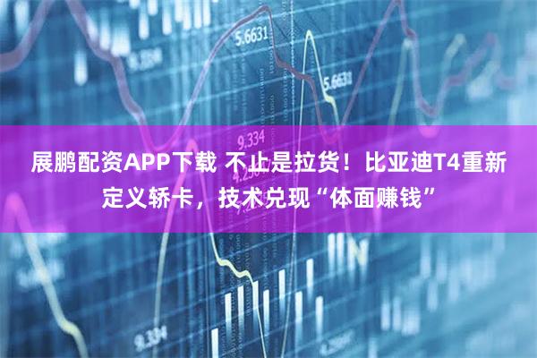 展鹏配资APP下载 不止是拉货！比亚迪T4重新定义轿卡，技术兑现“体面赚钱”